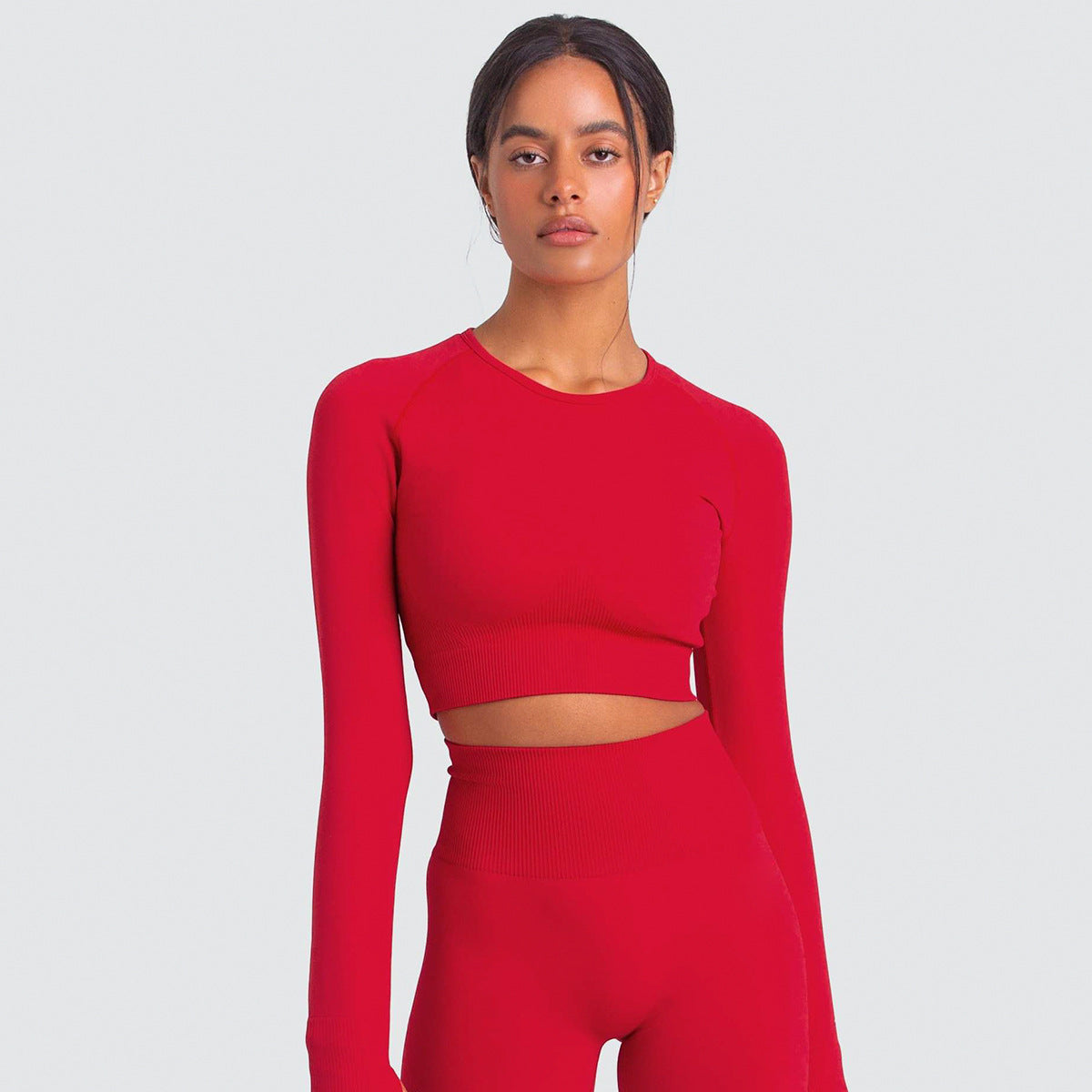 Seamless Slim-Fit Workout Top (only) in - by Malbusaat