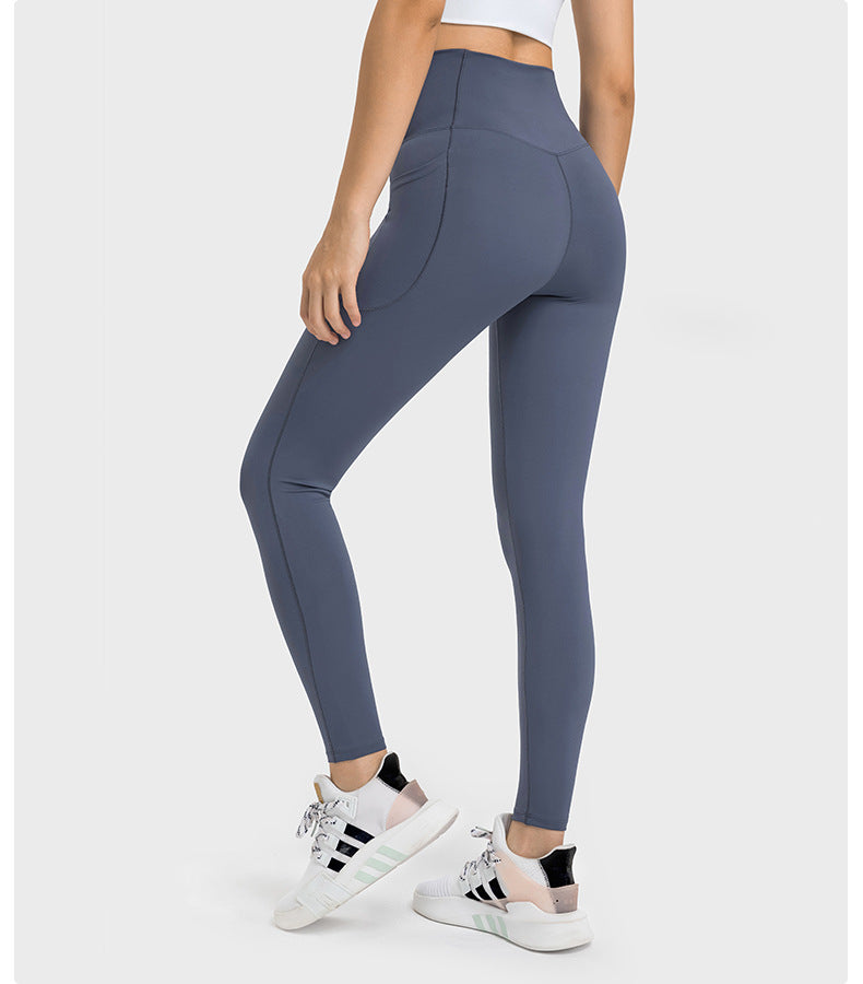 Cross Waist Sports Fitness Tights in - by Malbusaat