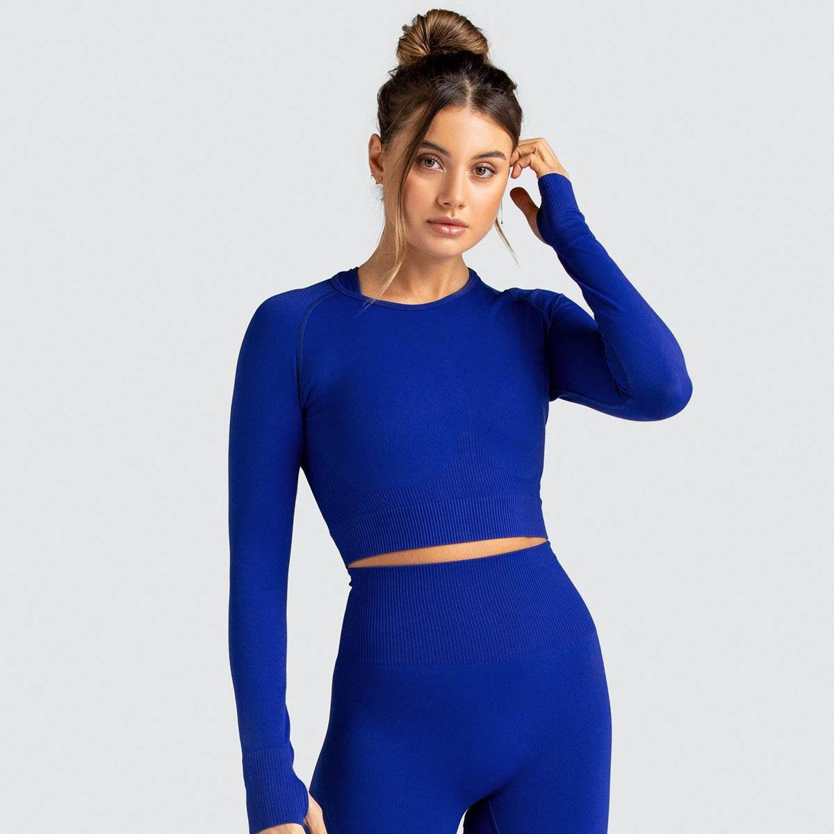 Seamless Slim-Fit Workout Top (only) in - by Malbusaat