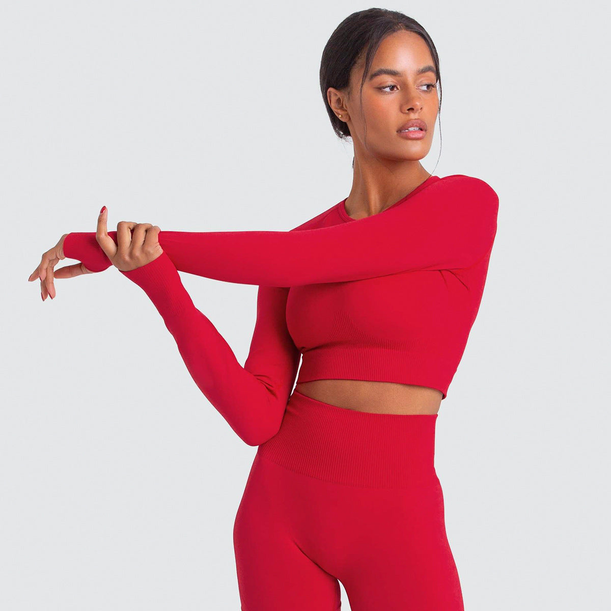 Seamless Slim-Fit Workout Top (only) in - by Malbusaat