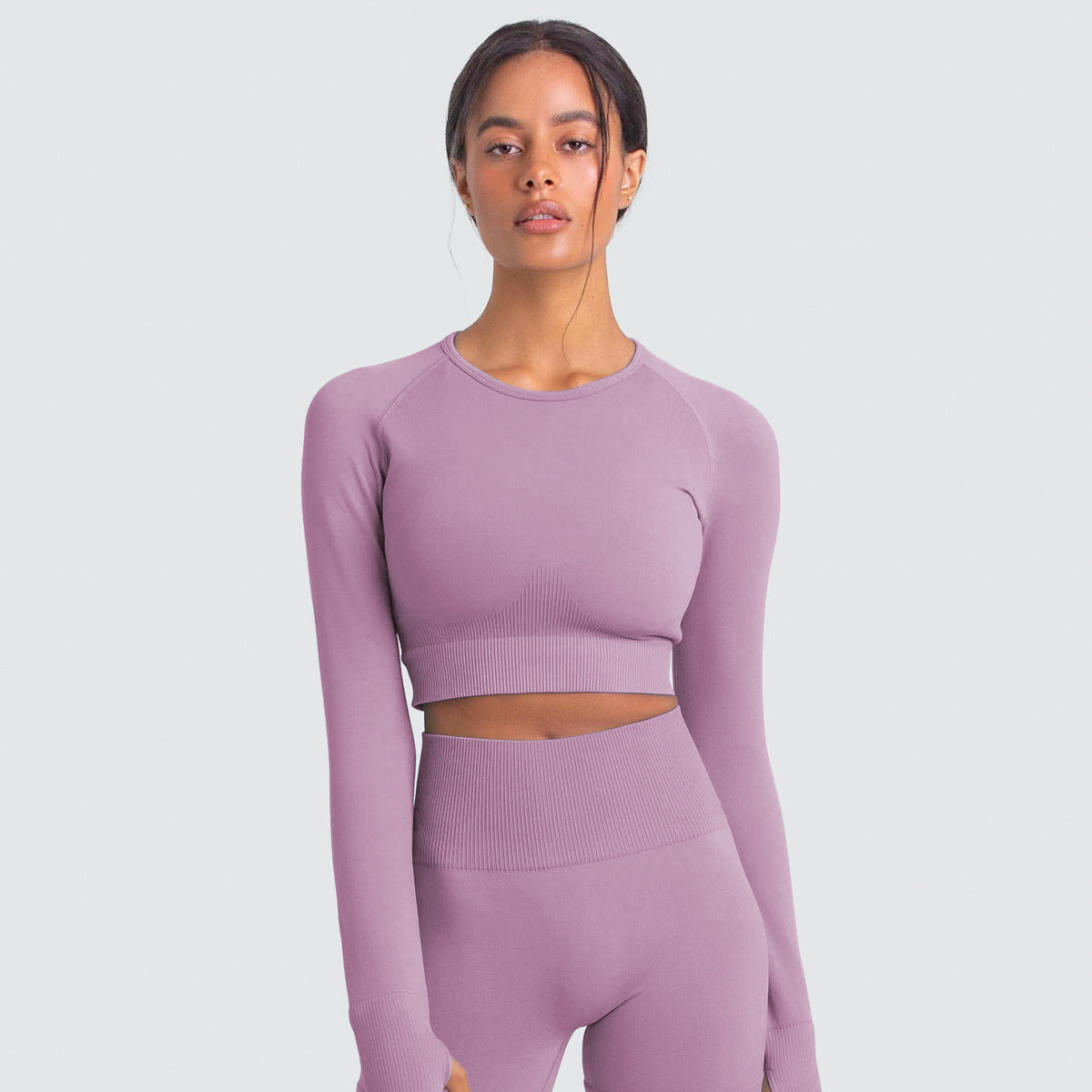 Seamless Slim-Fit Workout Top (only) in - by Malbusaat