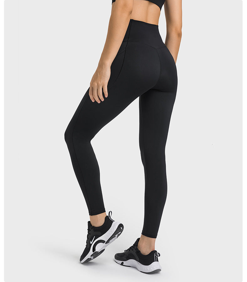 Cross Waist Sports Fitness Tights in - by Malbusaat