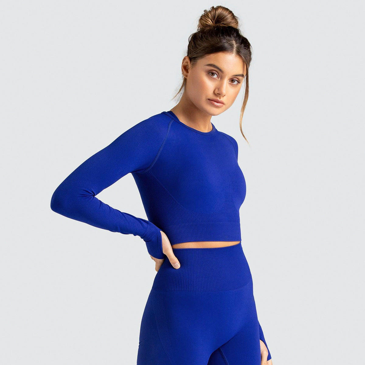Seamless Slim-Fit Workout Top (only) in - by Malbusaat
