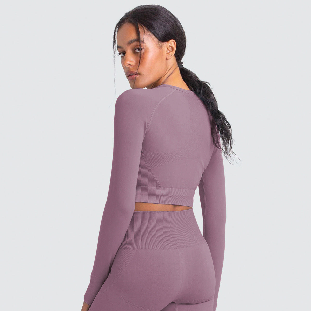 Seamless Slim-Fit Workout Top (only) in - by Malbusaat