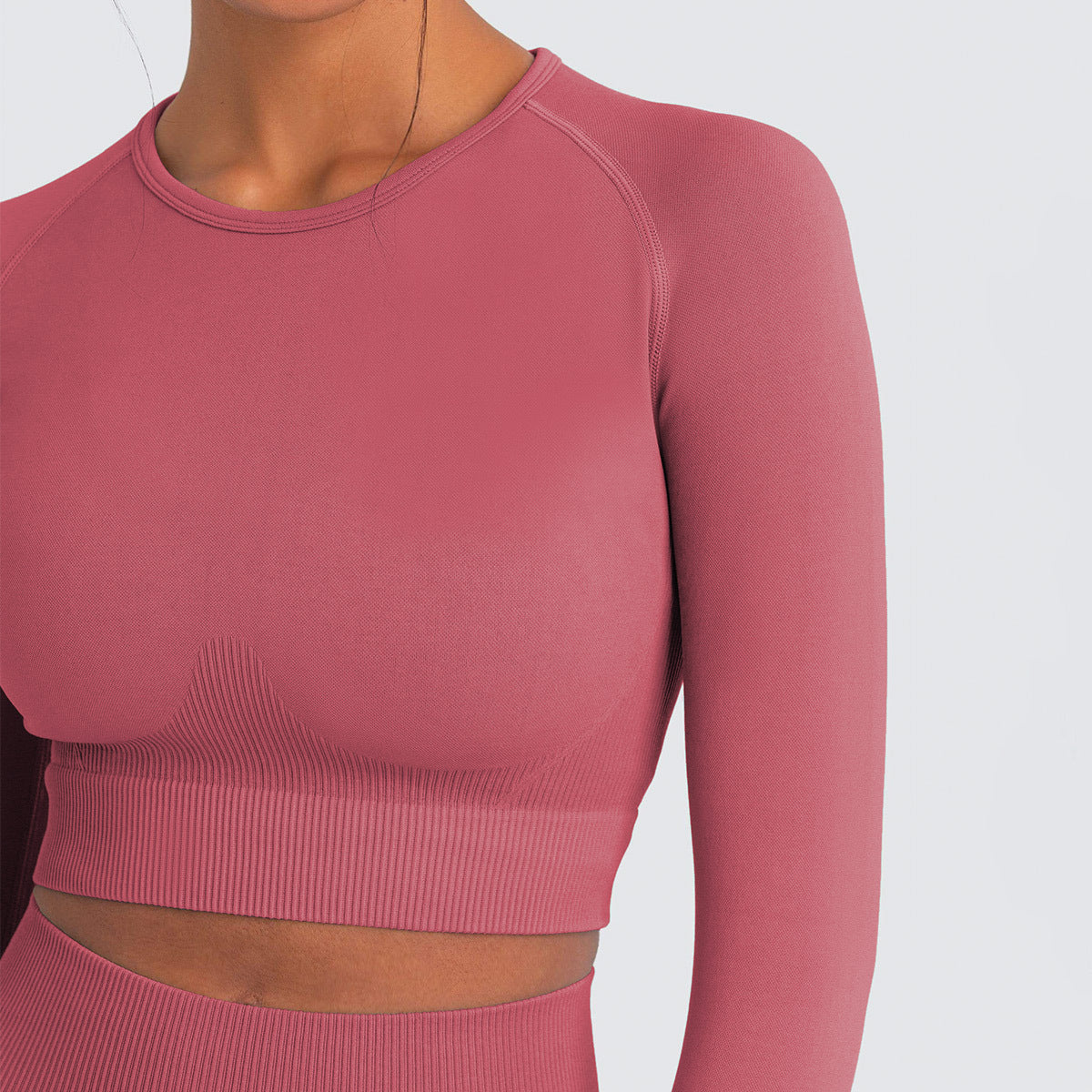 Seamless Slim-Fit Workout Top (only) in - by Malbusaat