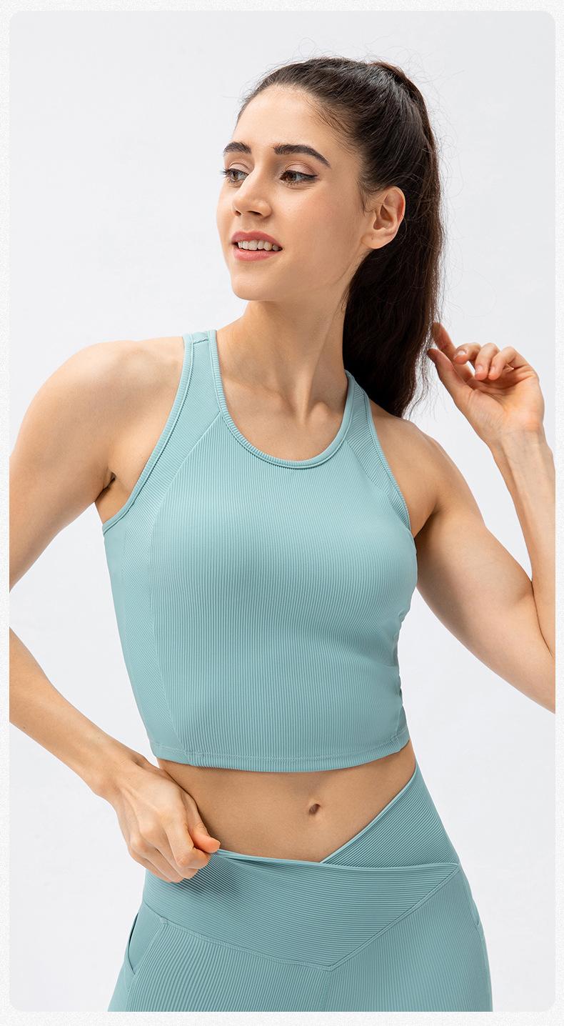 High-Strength Sports Top With Integrated Vest in - by Malbusaat