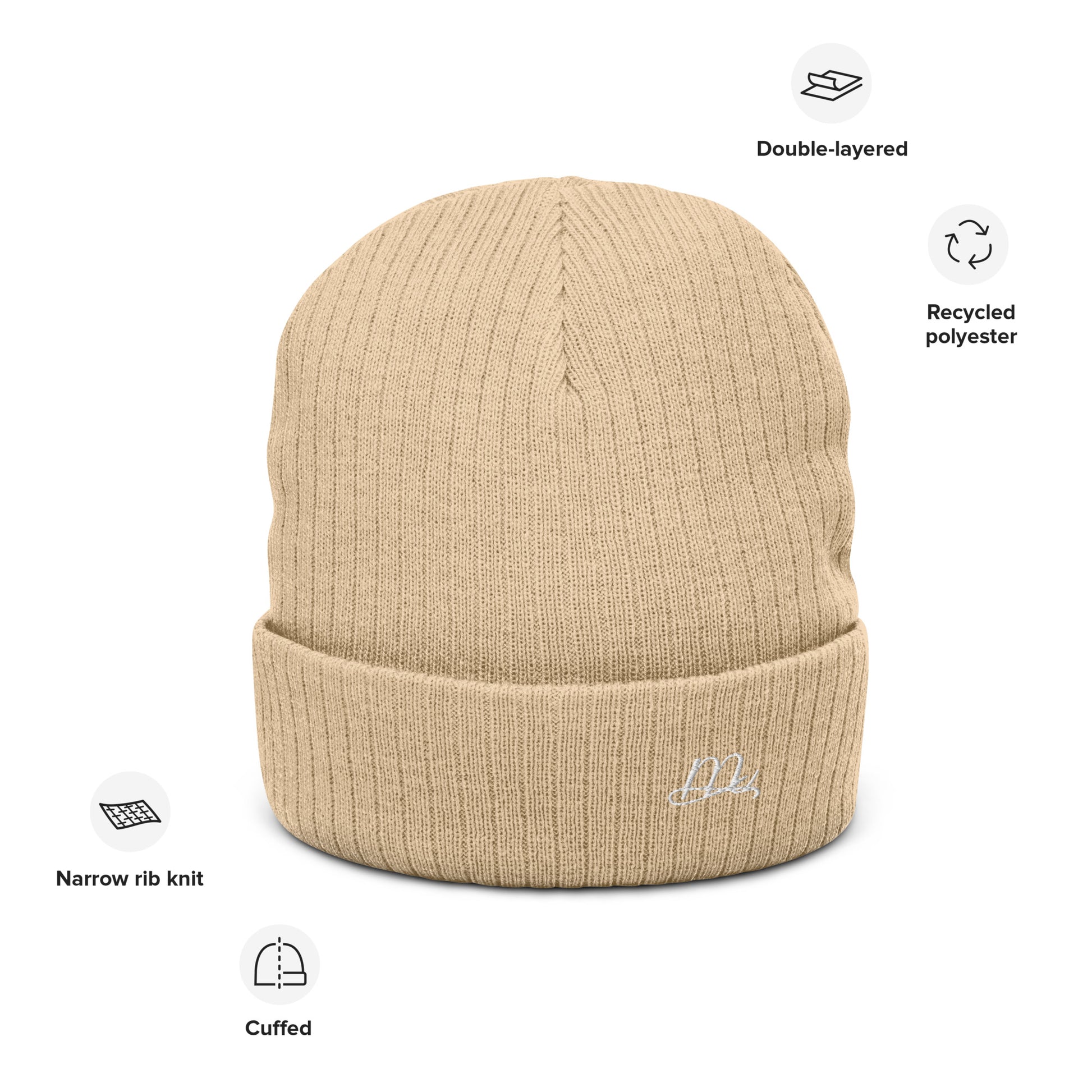 Ribbed knit Malbusaat Beanie in - by Malbusaat