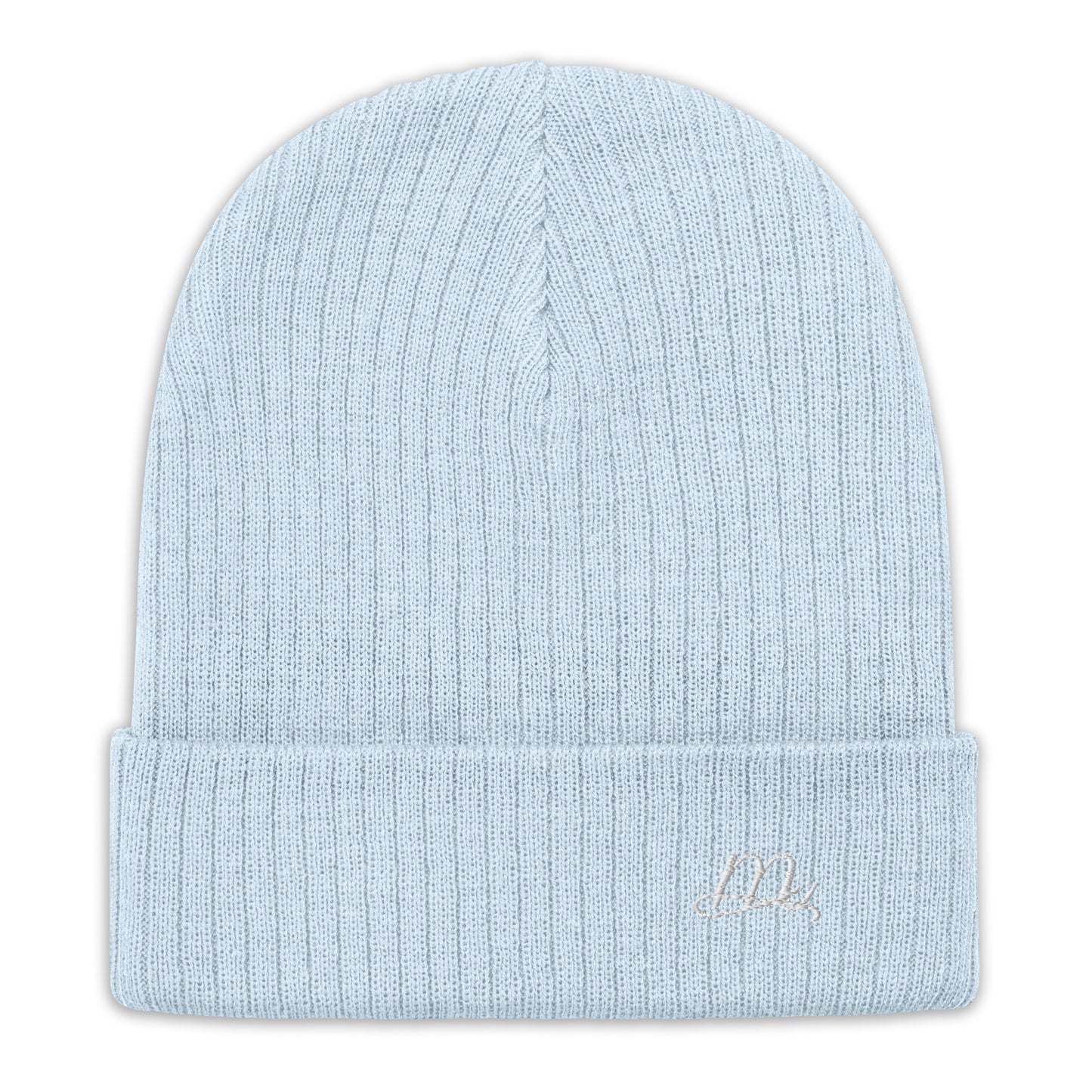 Ribbed knit Malbusaat Beanie in Light Blue - by Malbusaat