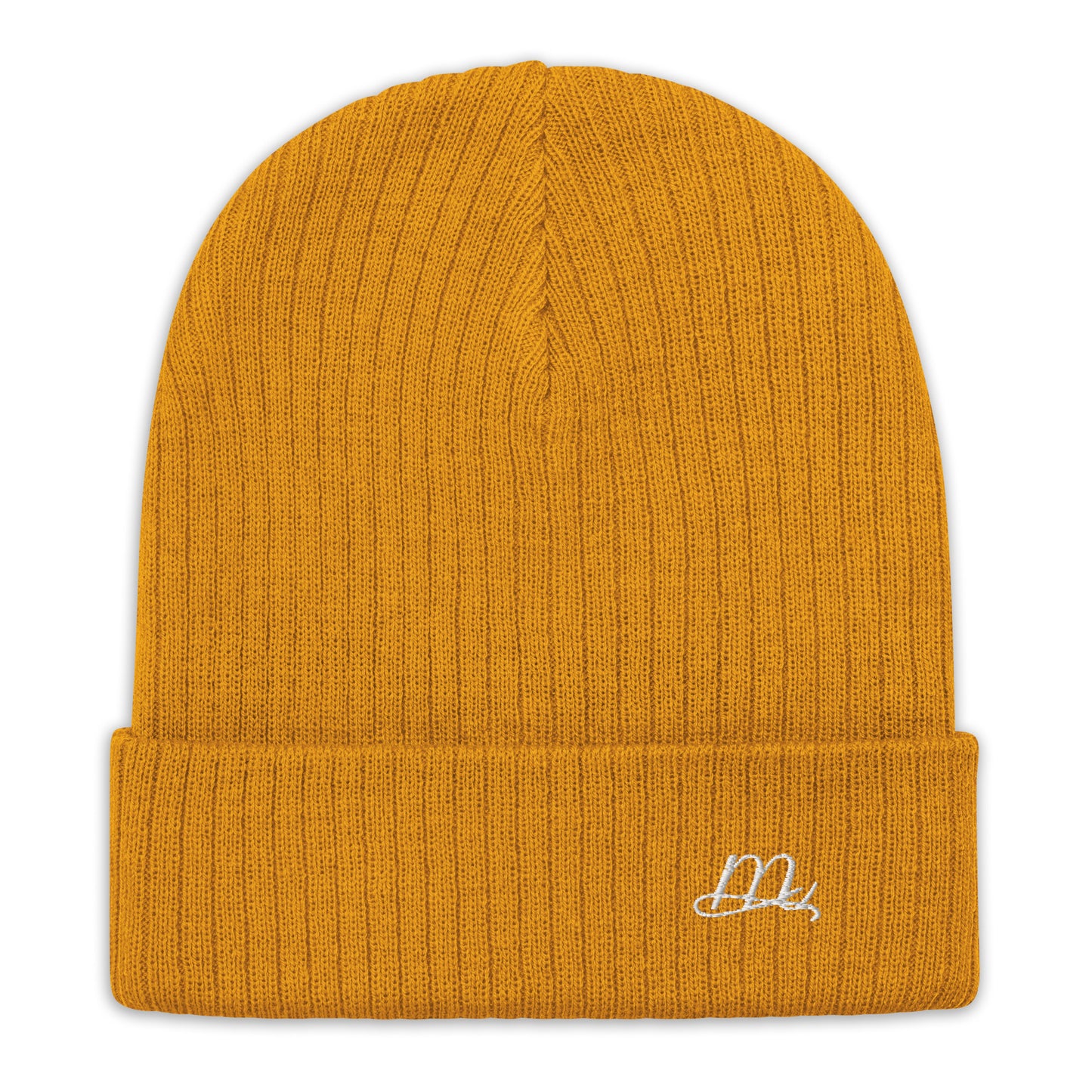 Ribbed knit Malbusaat Beanie in Mustard - by Malbusaat