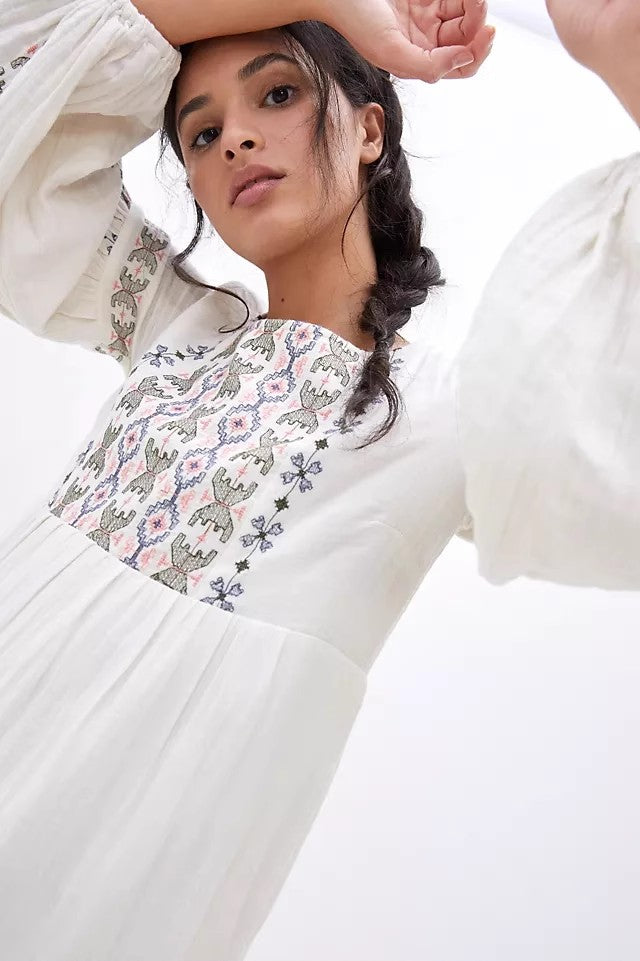 Bohemian Maxi Dress in - by Malbusaat