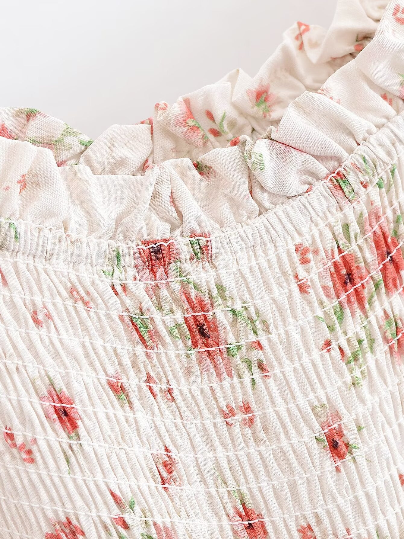 Floral Midi Dress in - by Malbusaat