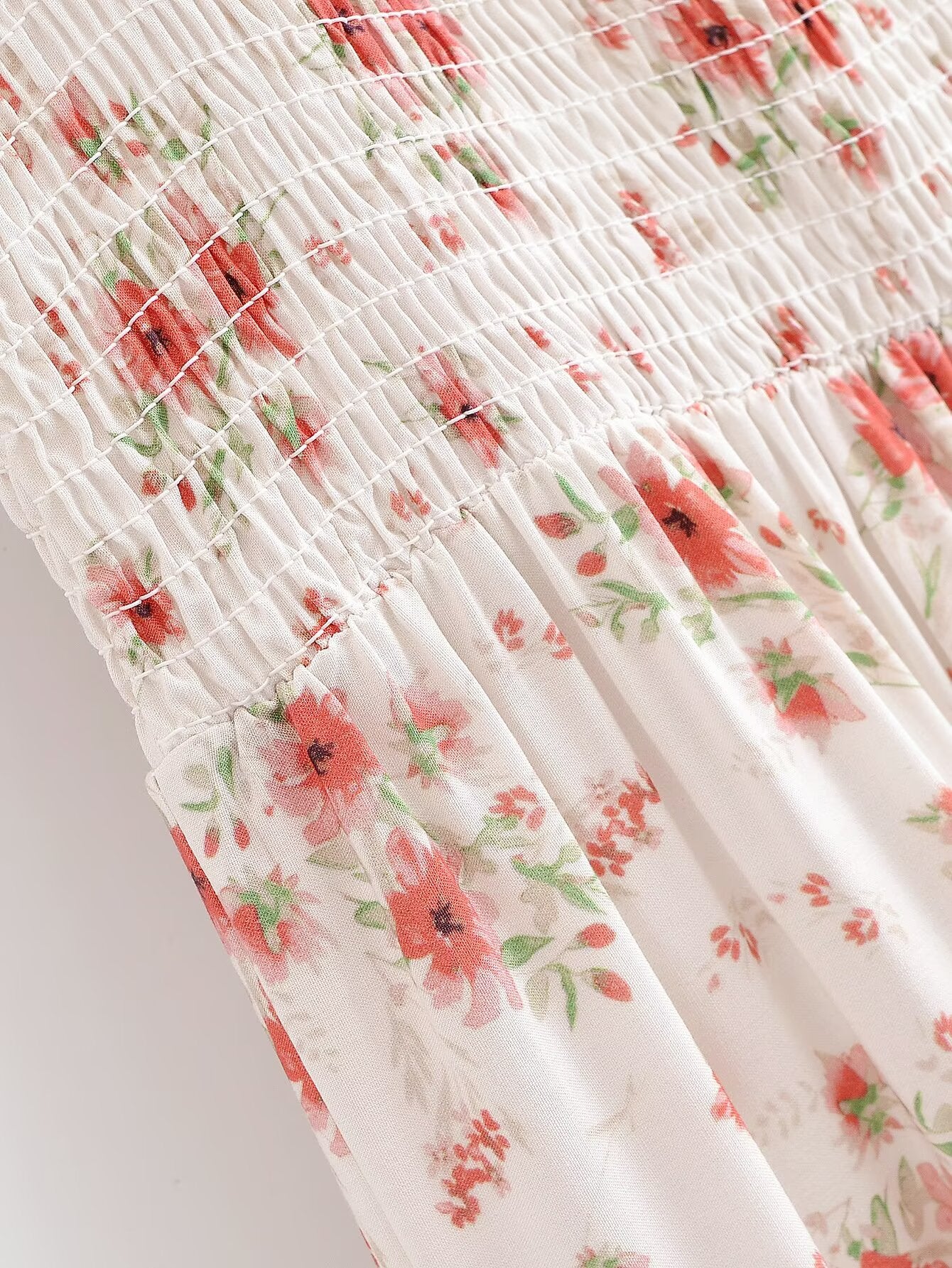 Floral Midi Dress in - by Malbusaat