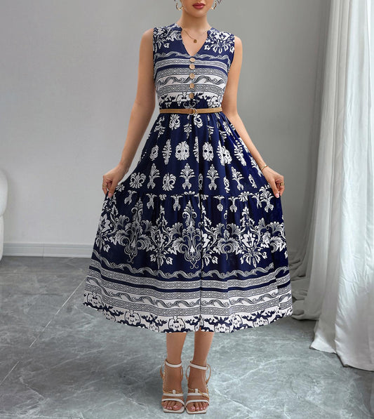 Boho Maxi Dress in - by Malbusaat