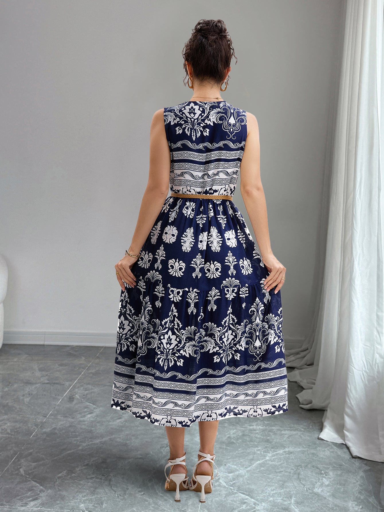 Boho Maxi Dress in - by Malbusaat