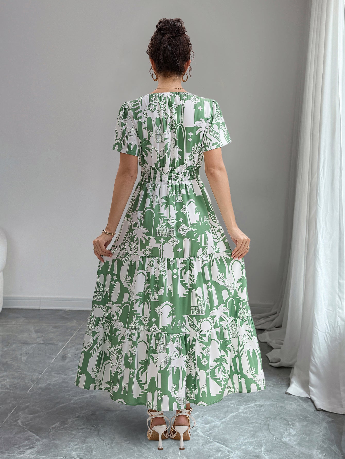 Boho Maxi Dress in - by Malbusaat