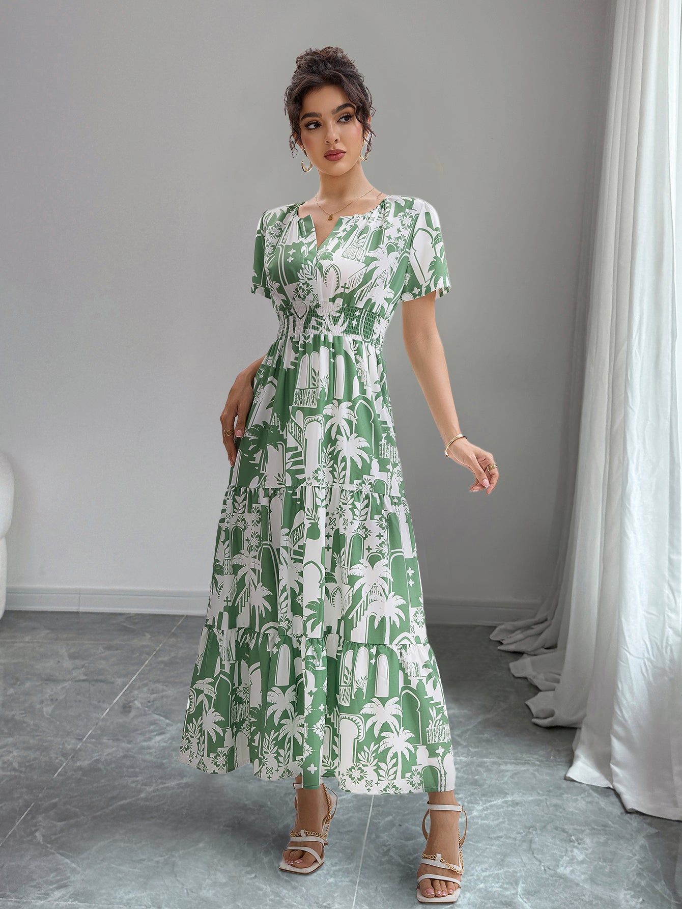 Boho Maxi Dress in - by Malbusaat