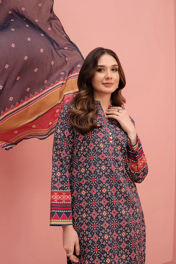 Multi Color Printed 3 Pc Lawn Suit (Stitched) | Pakistani RTW 3 PCS RTW 3 Piece | Pakistani RTW 3 PCS RTW 3 Piece | www.malbusaat.co.uk