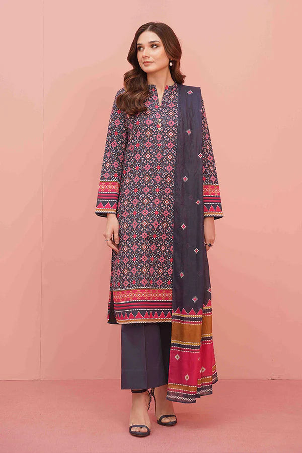 Multi Color Printed 3 Pc Lawn Suit (Stitched) | Pakistani RTW 3 PCS RTW 3 Piece | Pakistani RTW 3 PCS RTW 3 Piece | www.malbusaat.co.uk