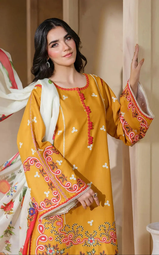 Luxury Embroidered Viscose 2pc