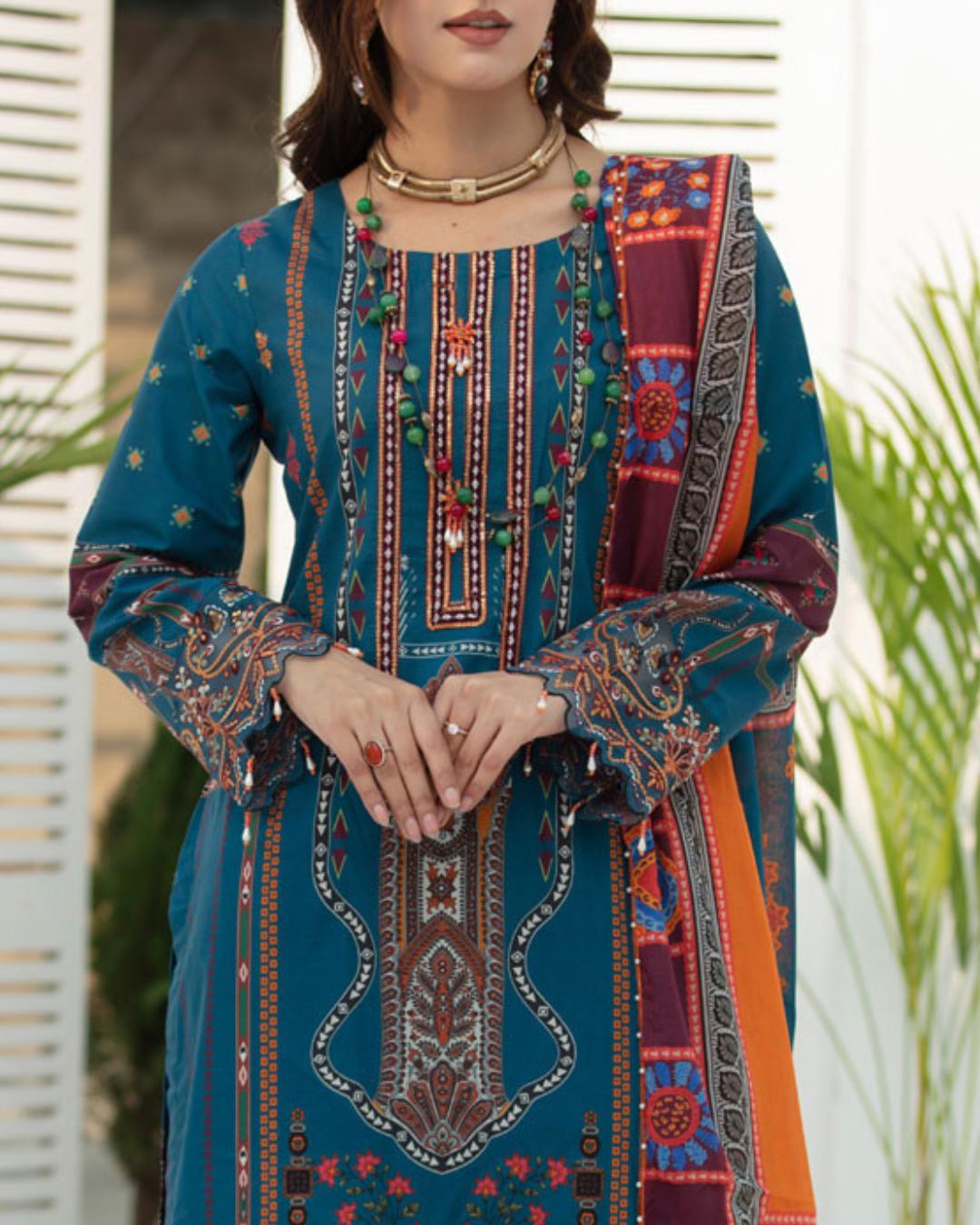 Shop Beautiful RTW Semi-Formal Dress by Malbusaat, versatile Pakistani Dresses at Malbusaat. Ready-made desi suits, Pakistani designer dresses online UK.