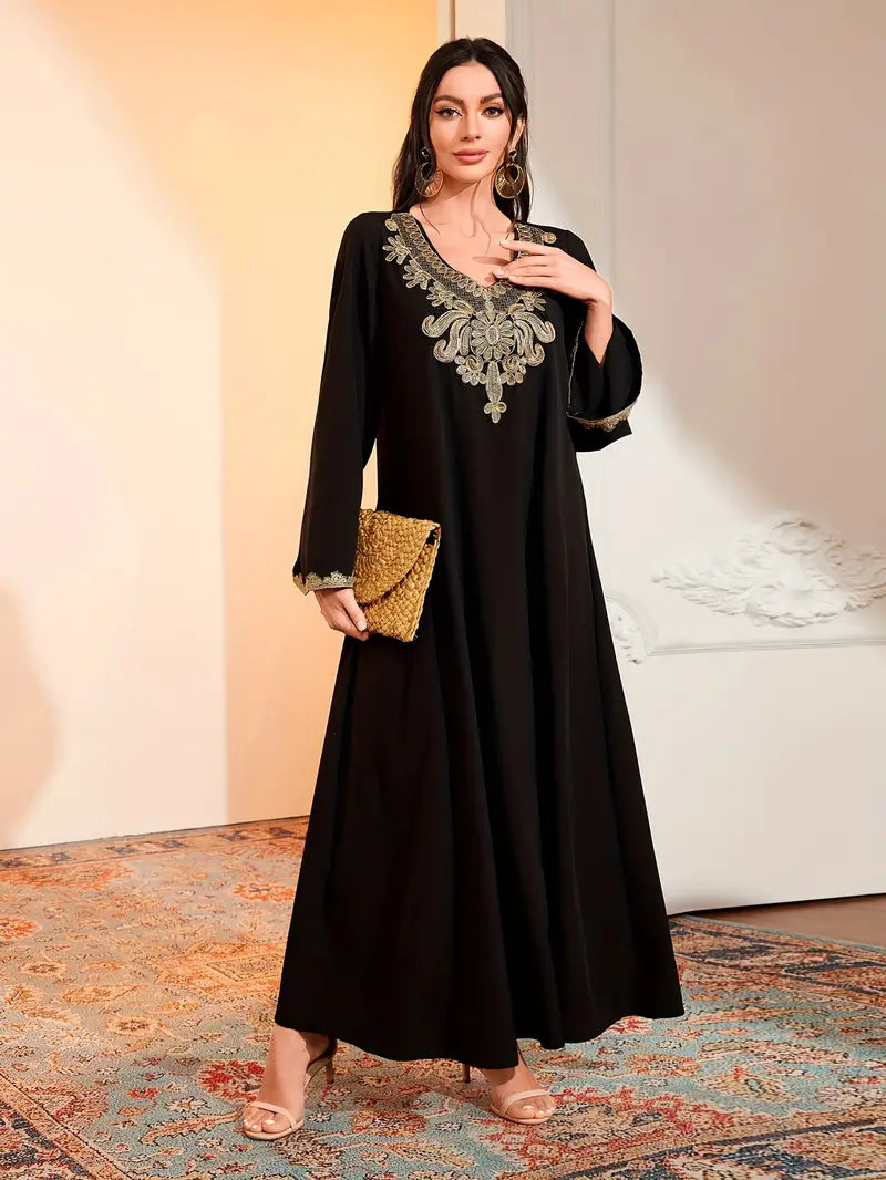 Shop Elegant Kaftan Abayas Dress by Malbusaat, versatile  at Malbusaat. Ready-made desi suits, Pakistani designer dresses online UK.