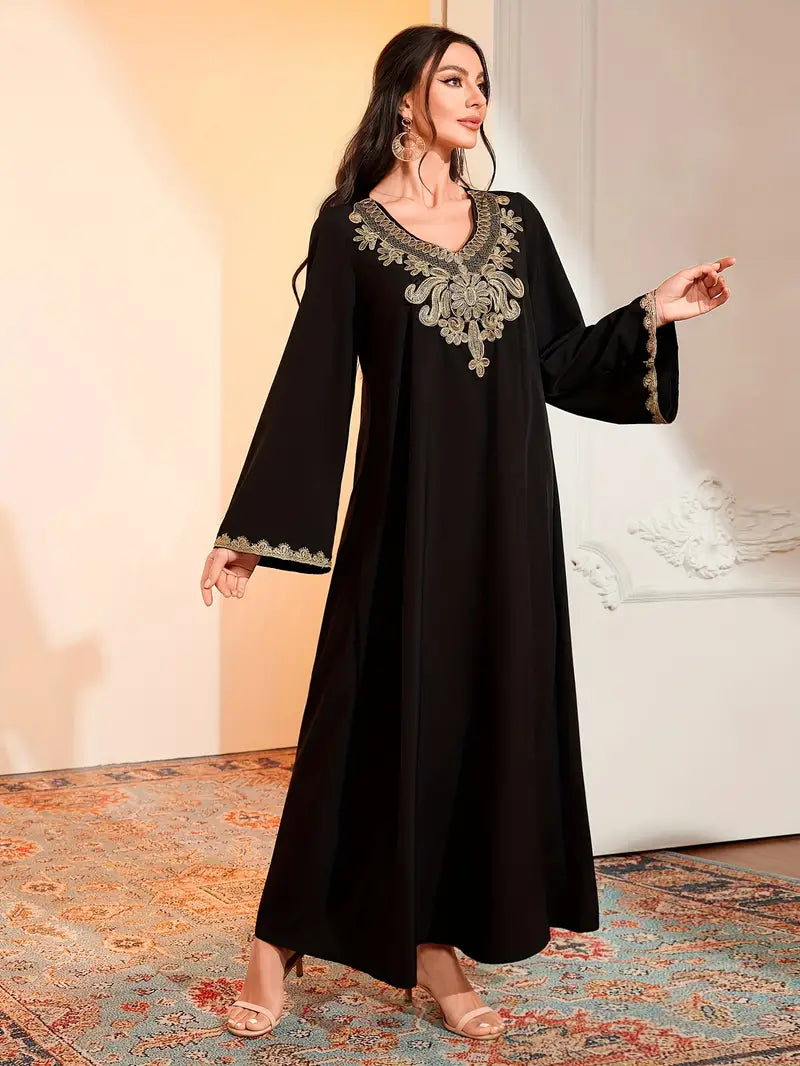 Shop Elegant Kaftan Abayas Dress by Malbusaat, versatile  at Malbusaat. Ready-made desi suits, Pakistani designer dresses online UK.