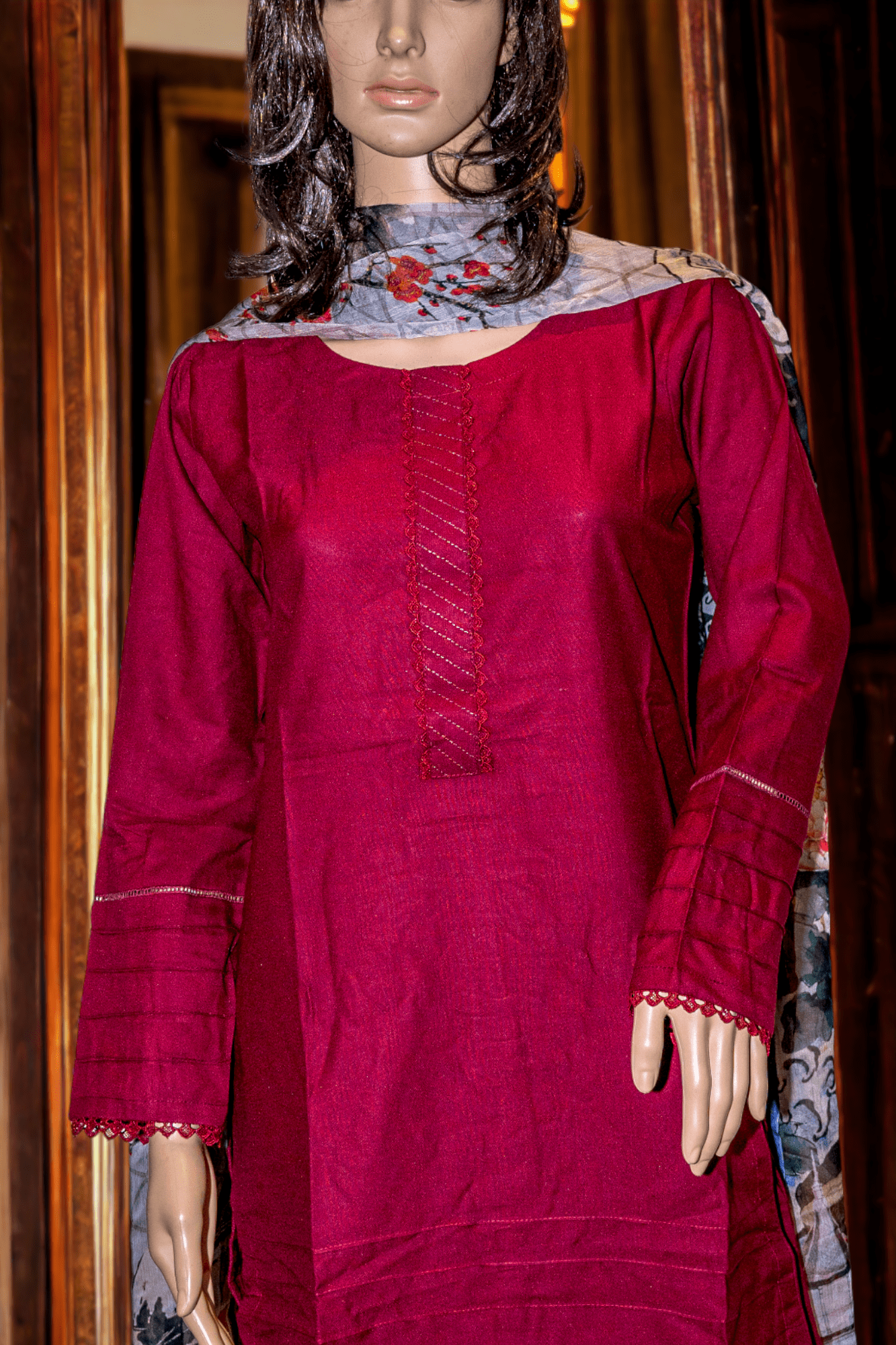 3PCS Semi - FORMAL DRESS Pakistani Pakistani Dresses malbusaat.co.uk