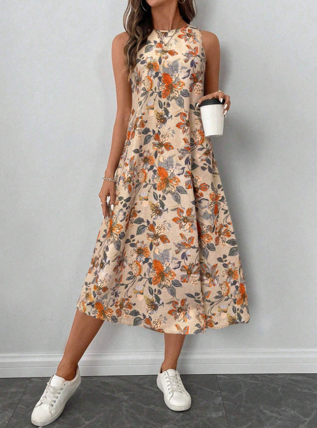 Elegant Midi Dress in - by Malbusaat