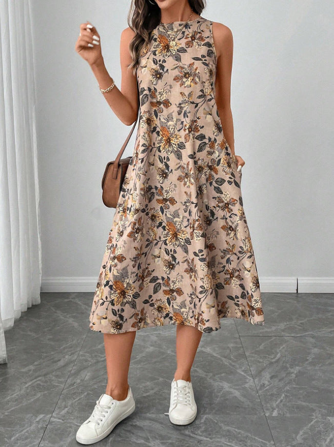 Elegant Midi Dress in - by Malbusaat