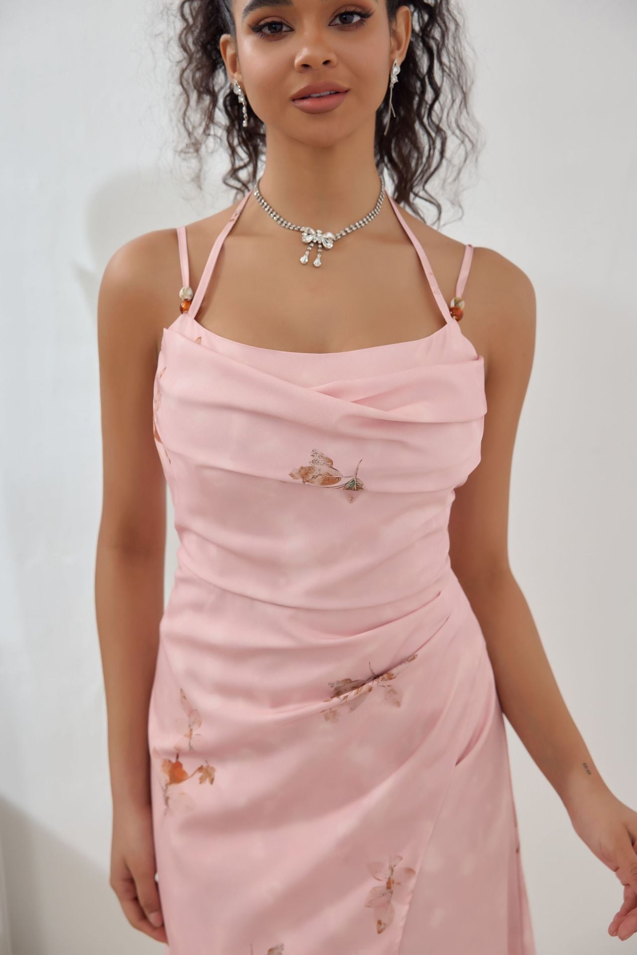 Elegant Sling Dress in - by Malbusaat