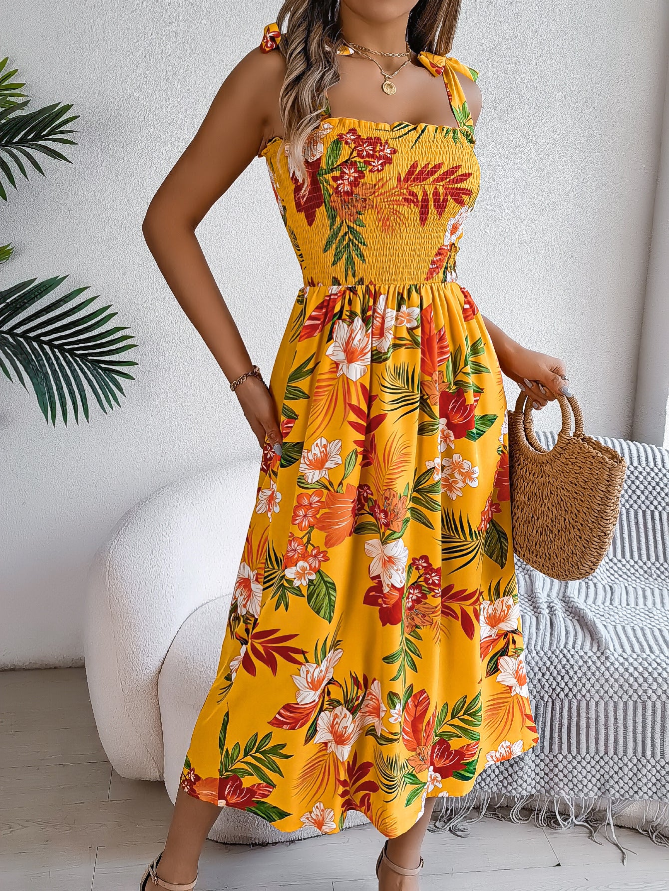 Boho Floral Maxi Dress