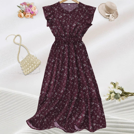 Elegant Floral Maxi Dress