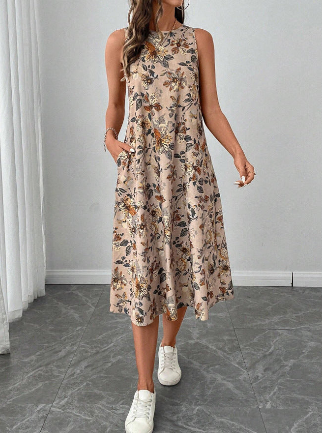 Elegant Midi Dress in - by Malbusaat