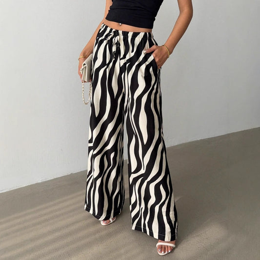 Zebra Print Pants in - by Malbusaat