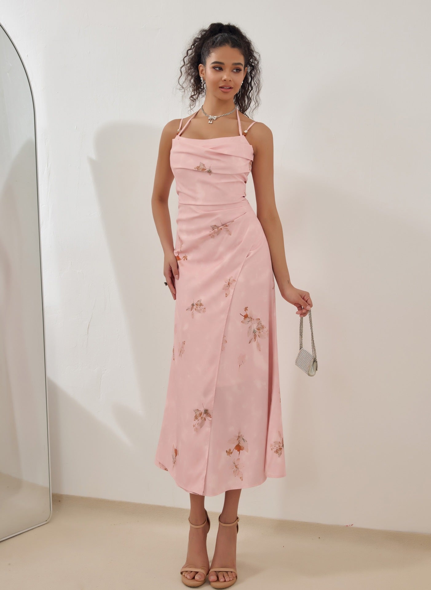 Elegant Sling Dress in - by Malbusaat