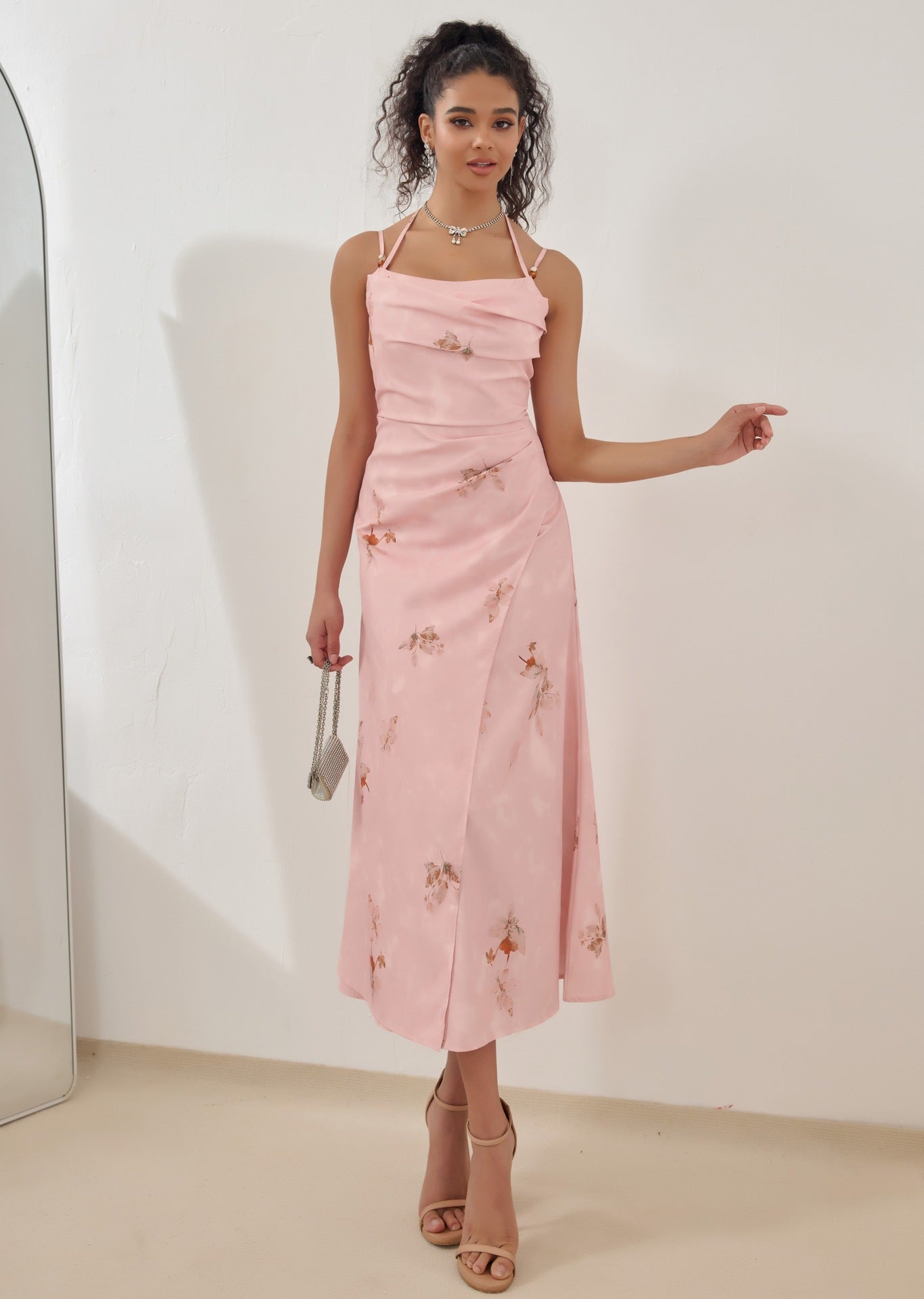Elegant Sling Dress in - by Malbusaat