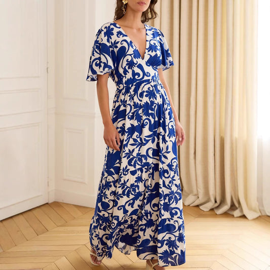 Elegant Maxi Dress in - by Malbusaat