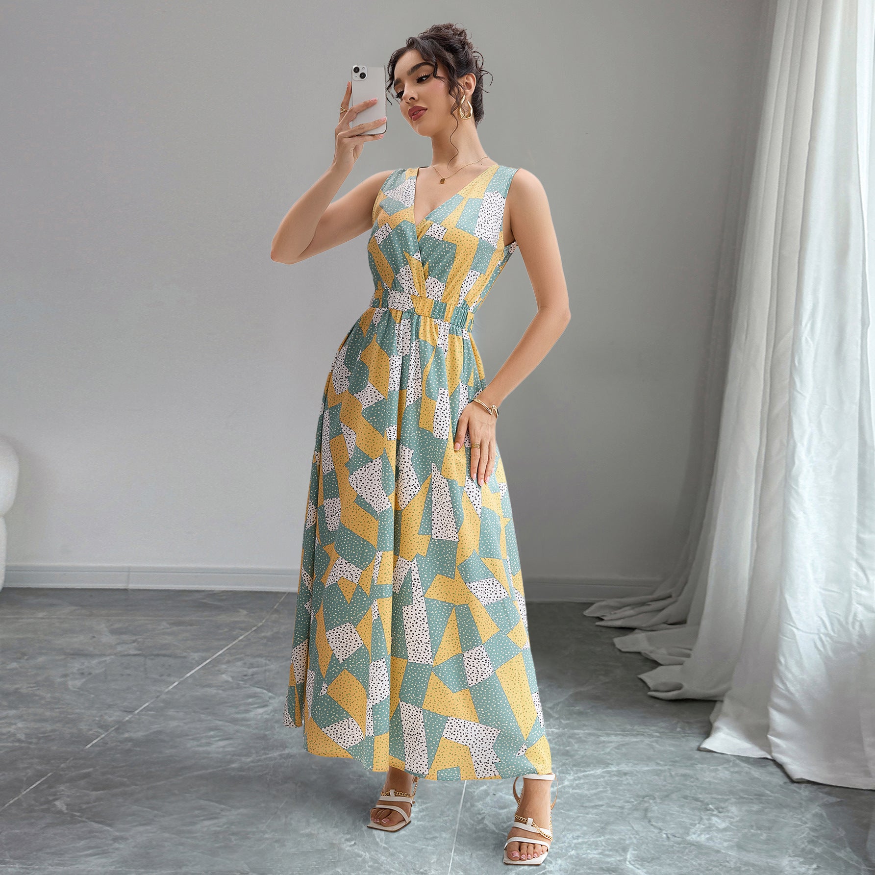 Elegant Waist Slimming Maxi in - by Malbusaat