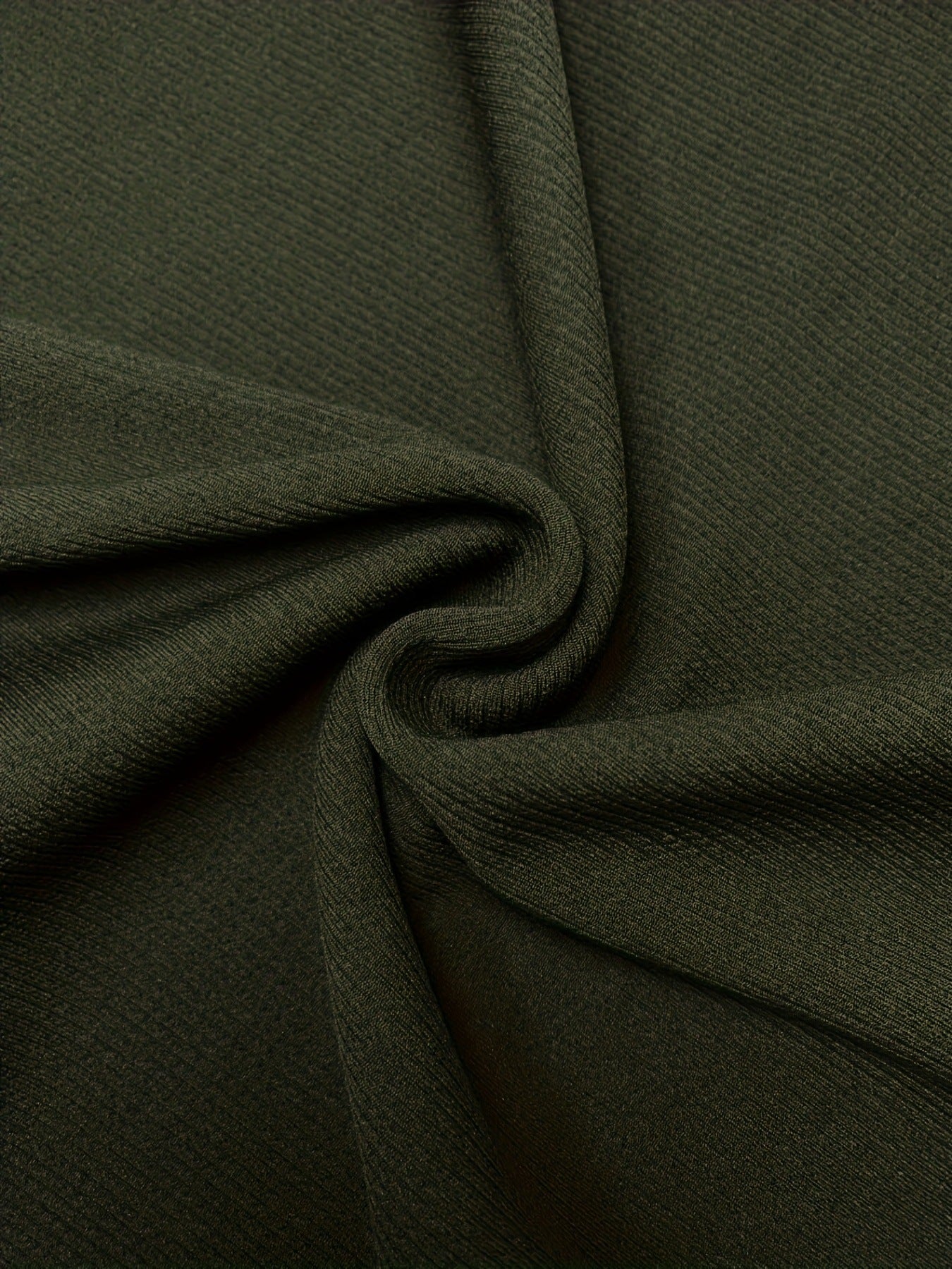 Soft olive green fabric of knit two piece set for women, showcasing its smooth texture and quality