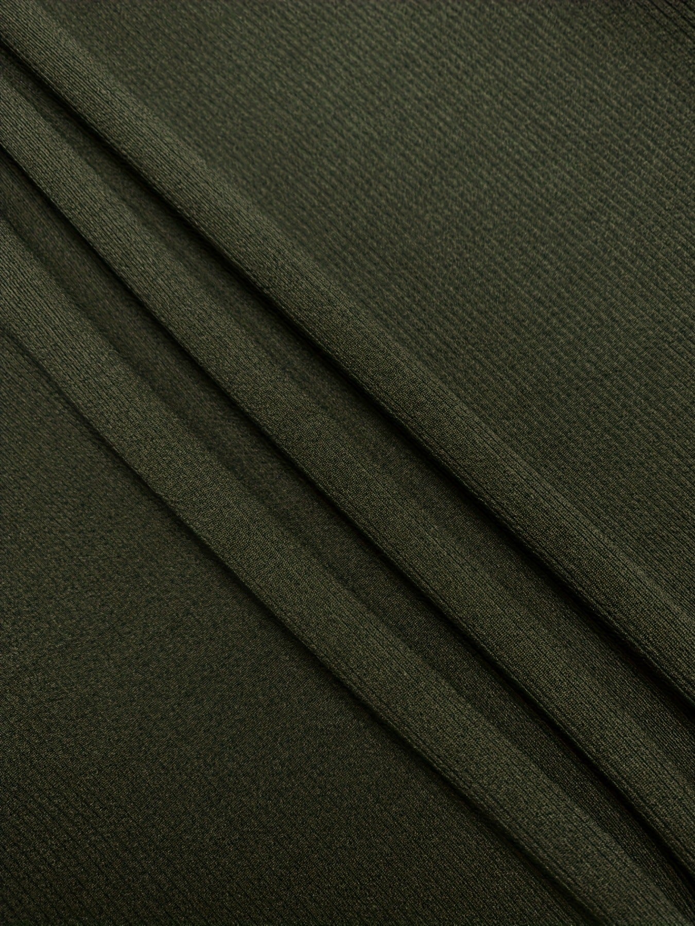 Malbusaat olive green knit two piece set for women featuring soft textured fabric