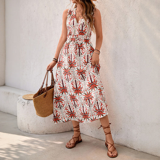 Summer Holiday Maxi Dress in - by Malbusaat