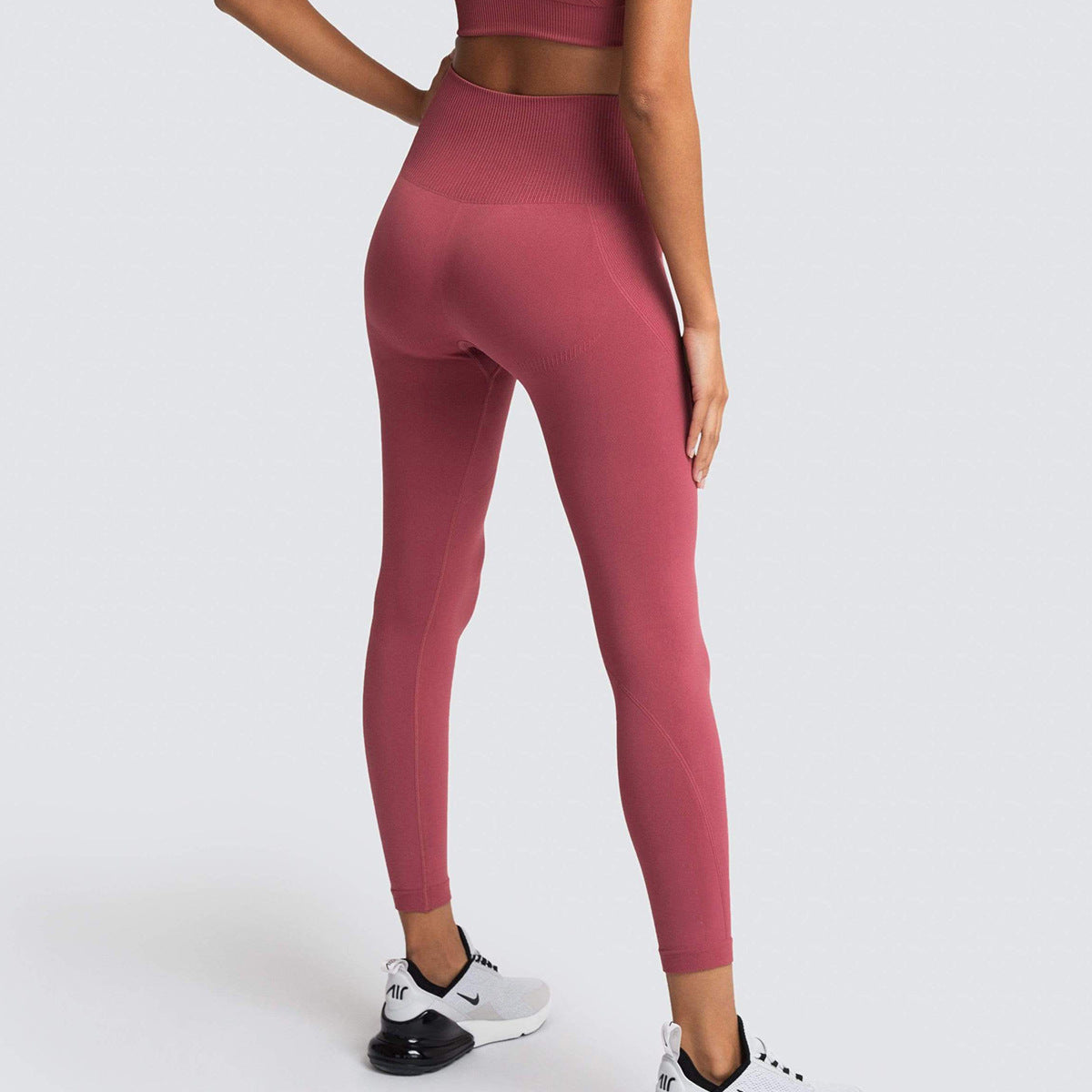 Seamless Solid Color Breathable Quick-Drying Fitness Pants - Activewear - Sports Leggings - malbusaat.co.uk