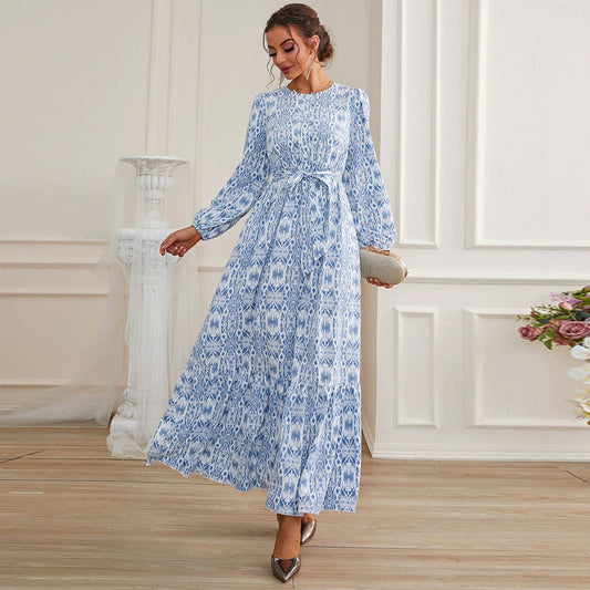 French Printed Tea Maxi in - by Malbusaat