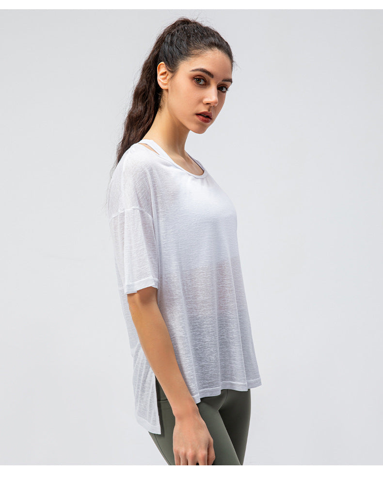 Shop Lightweight Breathable Loose Fit Running Sports Top by Malbusaat, versatile  at Malbusaat. Ready-made desi suits, Pakistani designer dresses online UK.