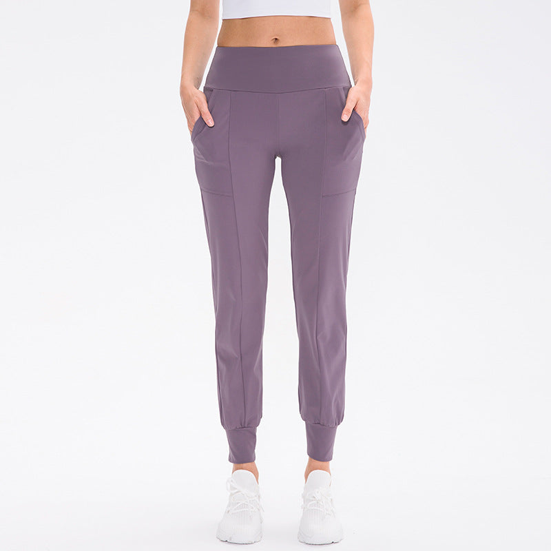 Loose Tapered High Waist Yoga Fitness Pants in - by Malbusaat