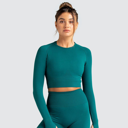 Seamless Slim-Fit Workout Top (only) in - by Malbusaat