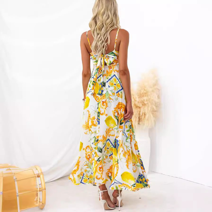 Elegant Printed Spaghetti Strap Maxi Dress Maxi Dress,Dresses | Maxi Maxi Dresses sale | Maxi Maxi Dresses sale | www.malbusaat.co.uk