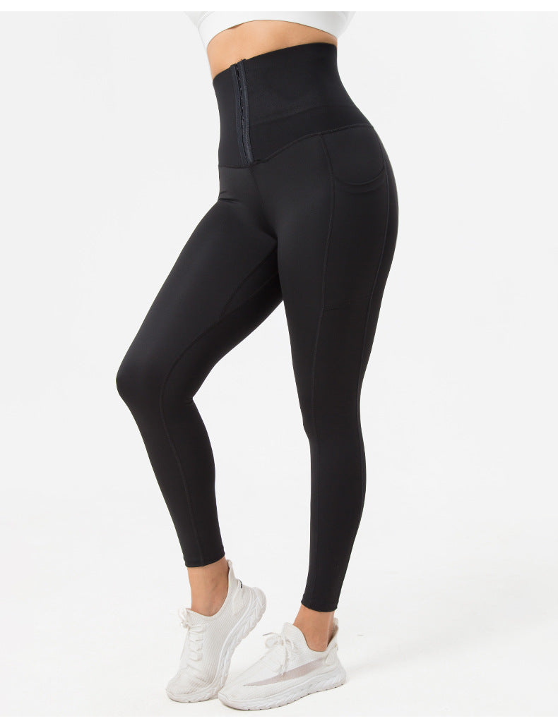 Belly Contraction High Waist Yoga Pants Activewear Sports Leggings Sports Pants malbusaat.co.uk