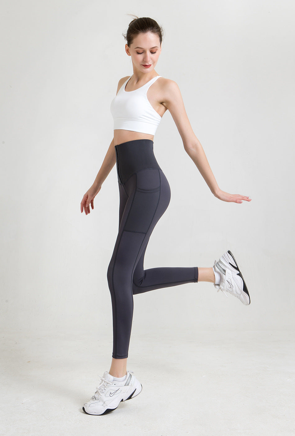Belly Contraction High Waist Yoga Pants Activewear Sports Leggings Sports Pants malbusaat.co.uk