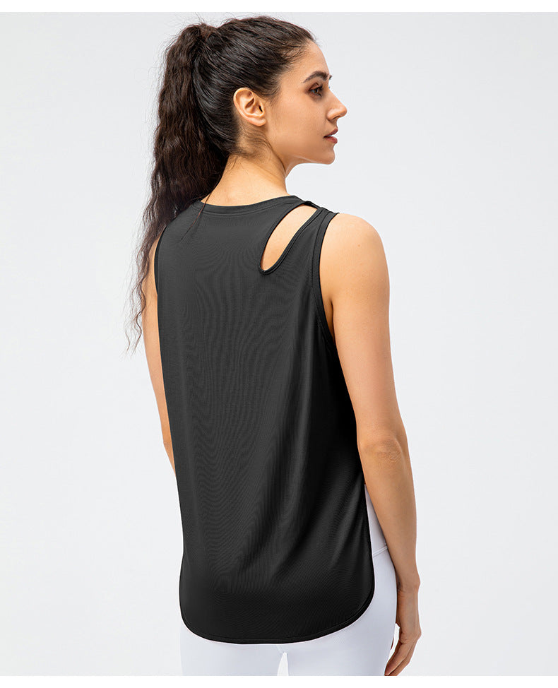 Loose Casual Running Quick-Drying Sports Blouse - sports top - sports tops - malbusaat.co.uk